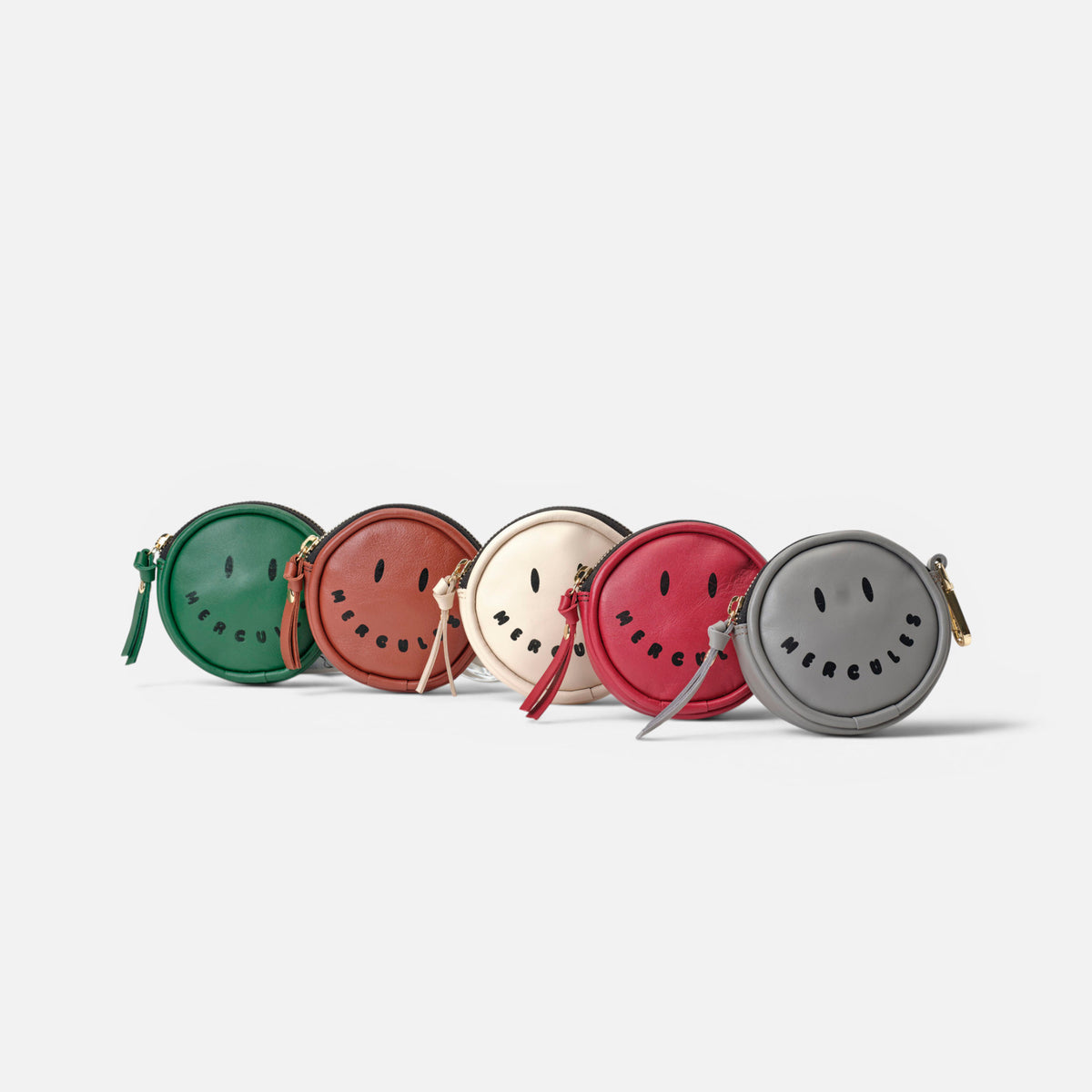 Monedero Smiley Gris