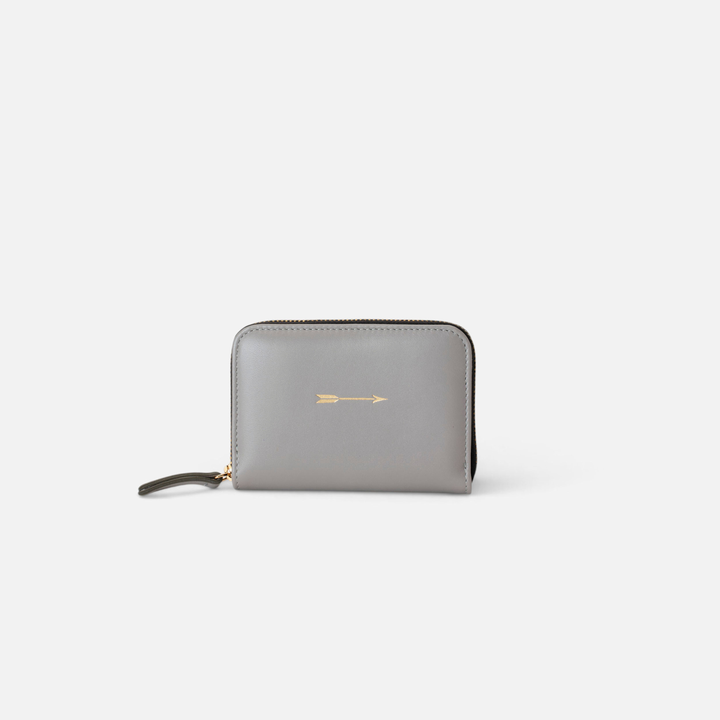 Cartera continental mediana Gris