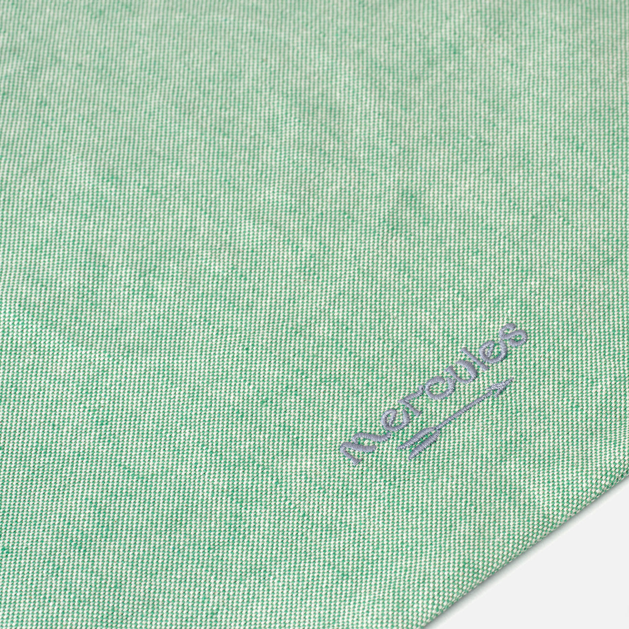 Funda bordada Smiley Verde