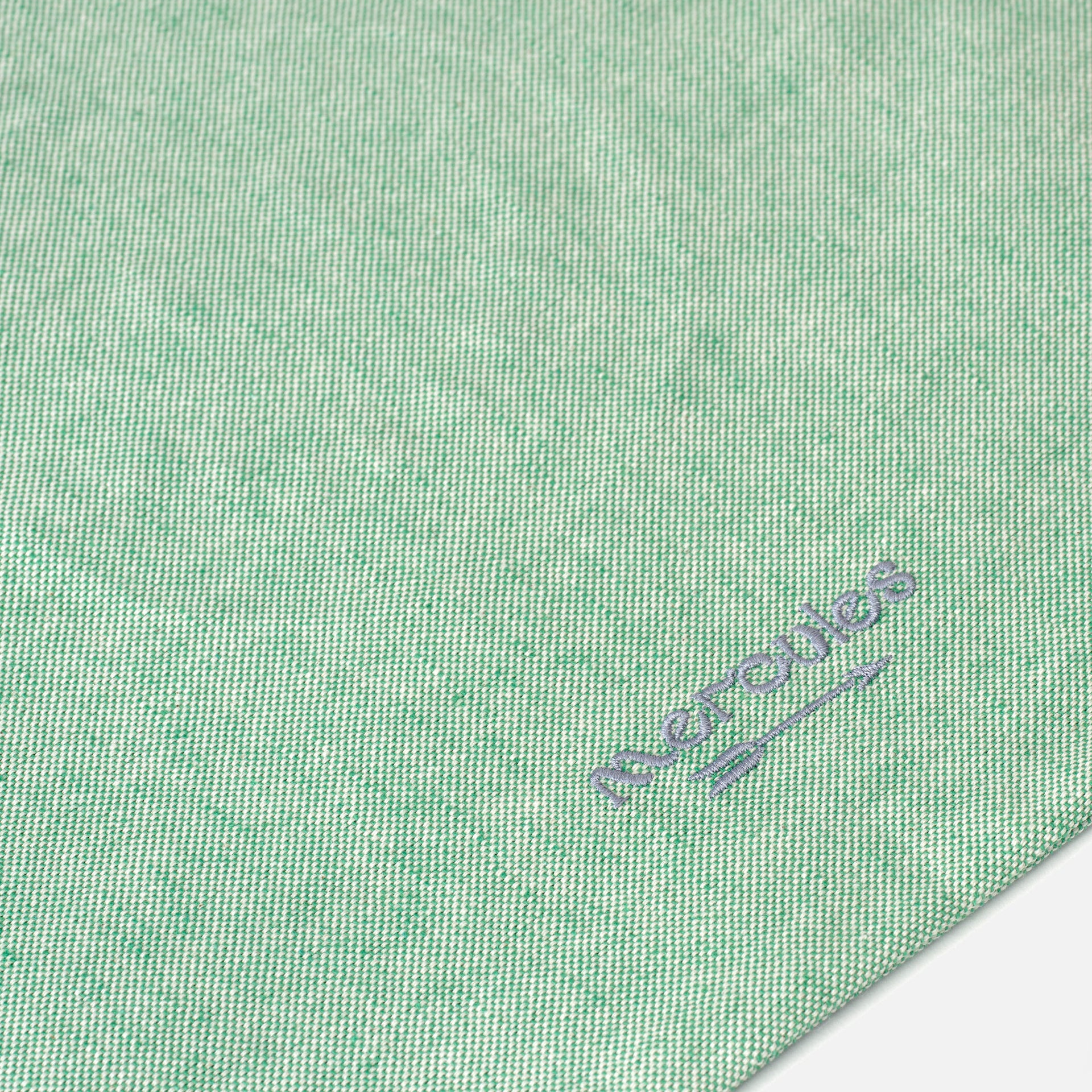 Funda bordada Smiley Verde