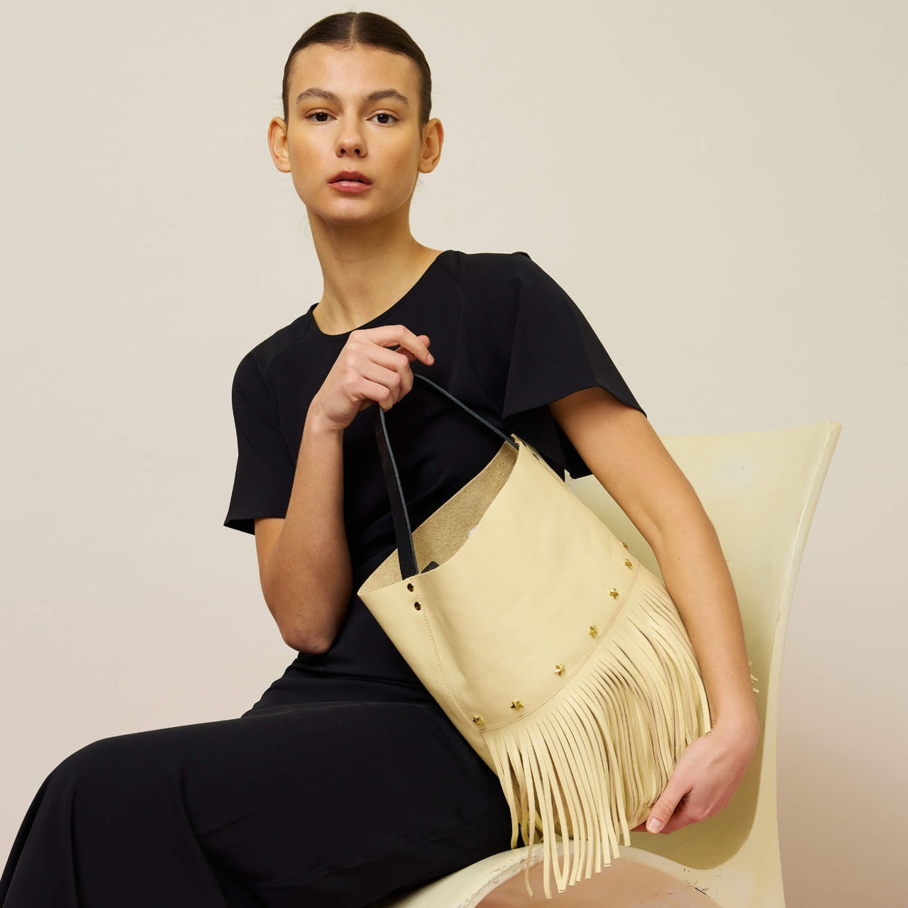 Bucket Fringes Mantequilla