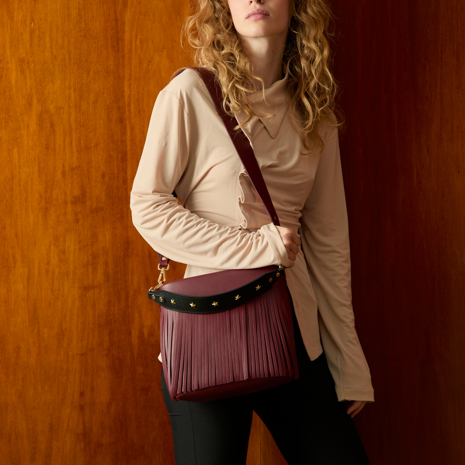 Tango flecos Burgundy