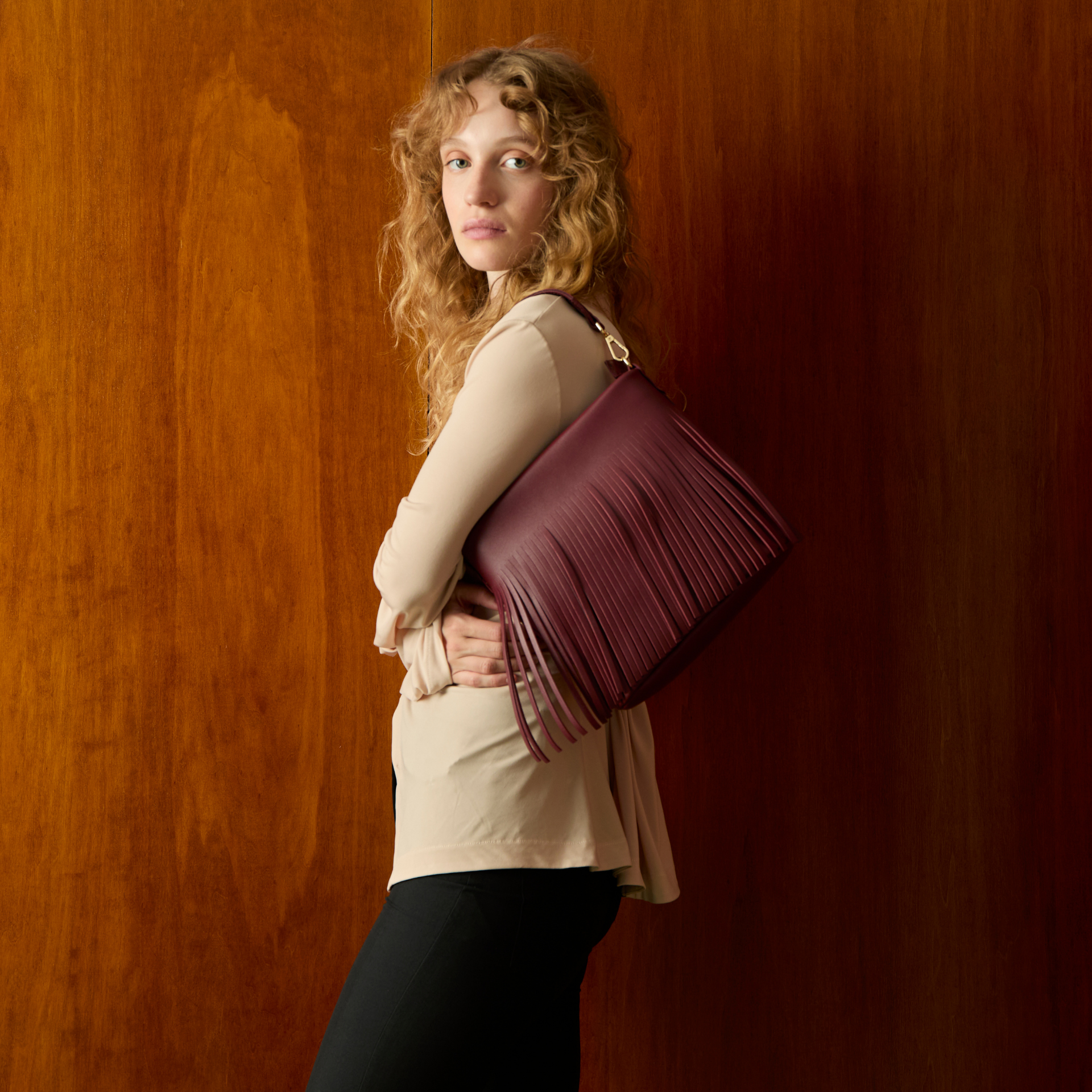 Tango flecos Burgundy