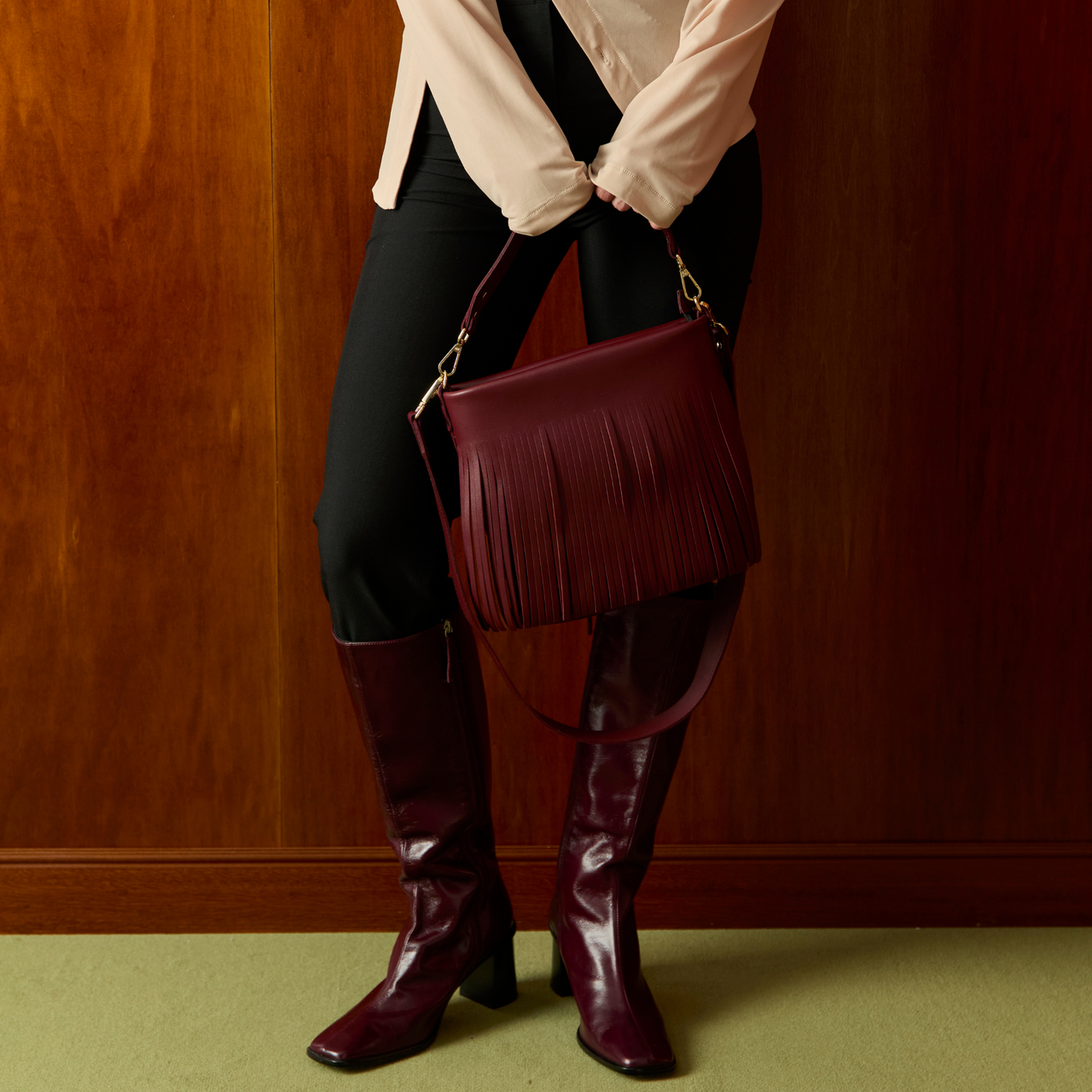 Tango flecos Burgundy