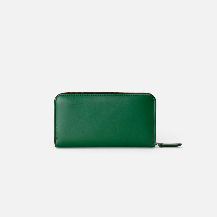 Cartera continental grande Verde