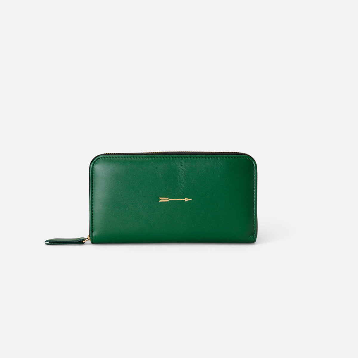 Cartera continental grande Verde