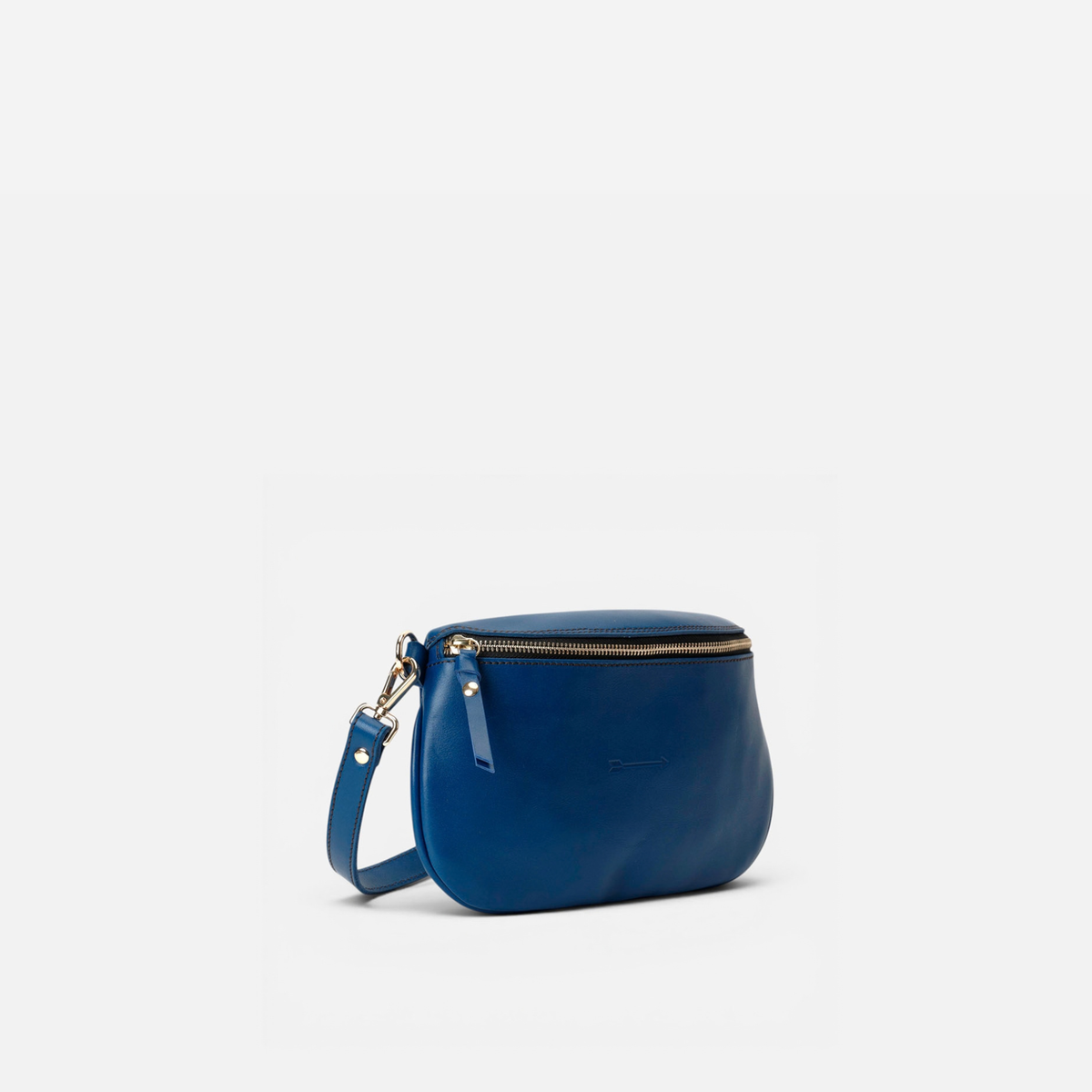 Bum Bag leather belt bag in navy, by Mercules