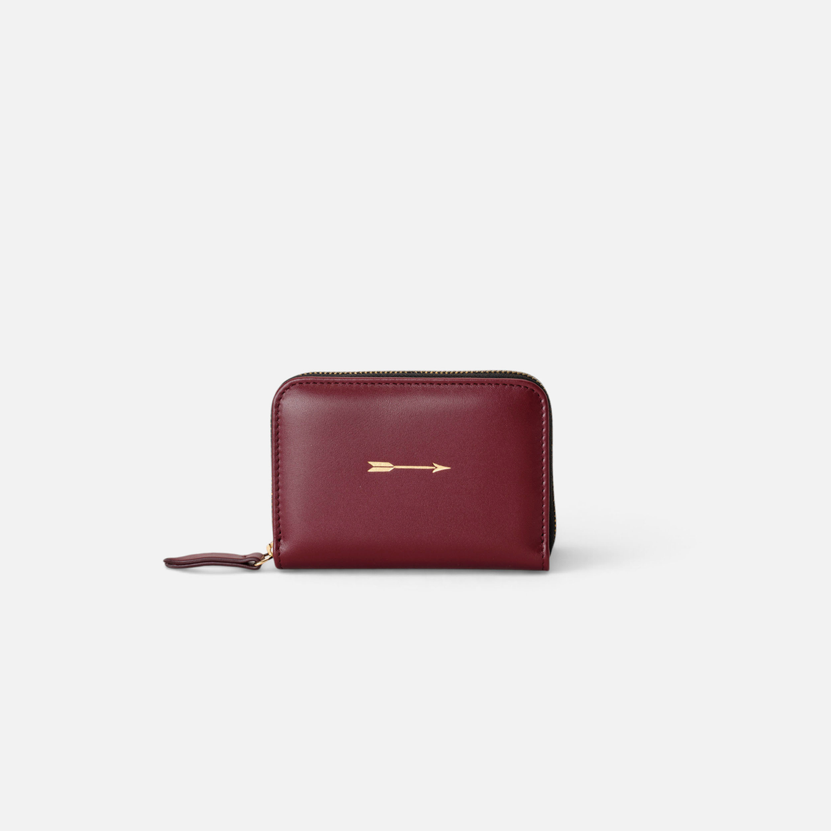 Cartera continental mediana Burgundy