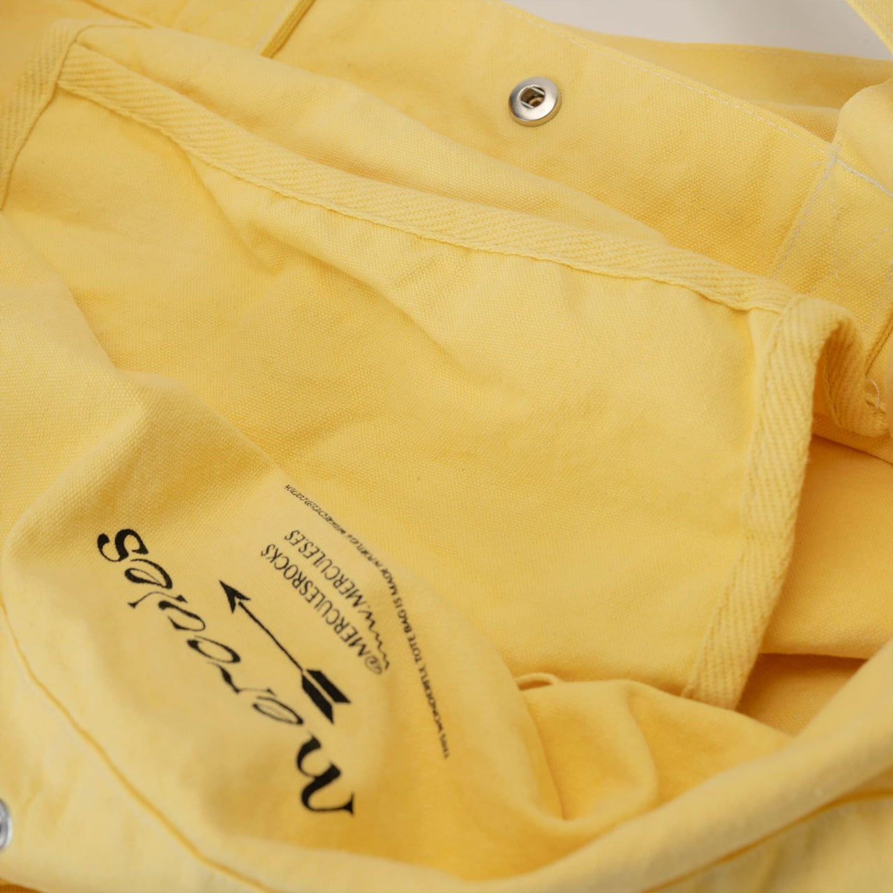Canvas tote Smiley amarillo