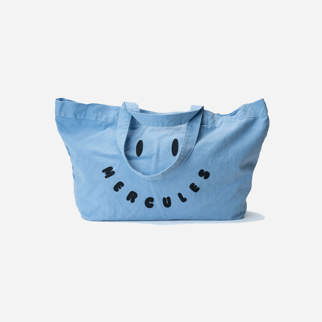 Canvas tote Smiley azul gris