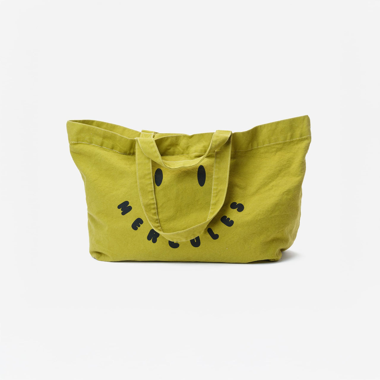 Canvas tote Smiley matcha