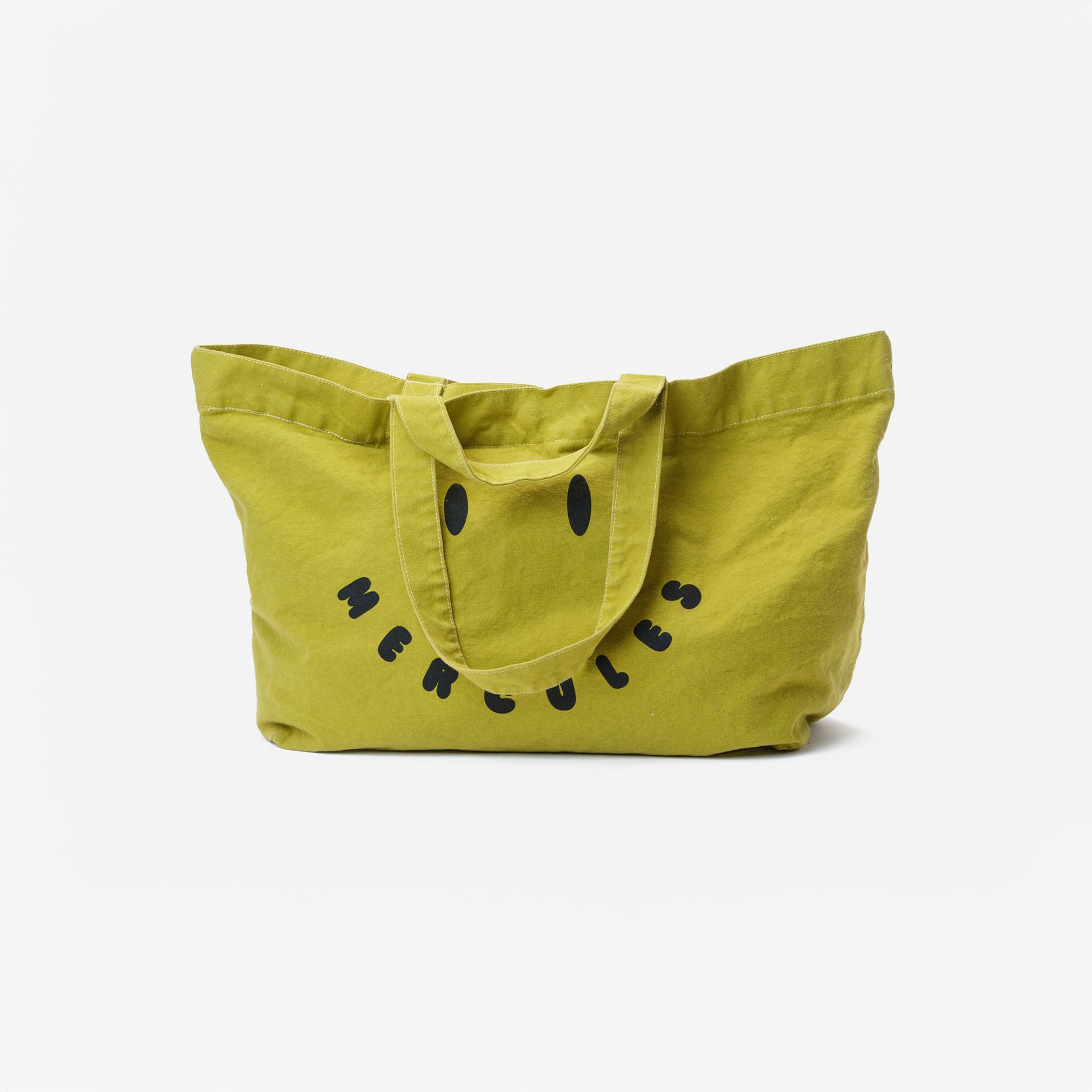 Canvas tote Smiley matcha