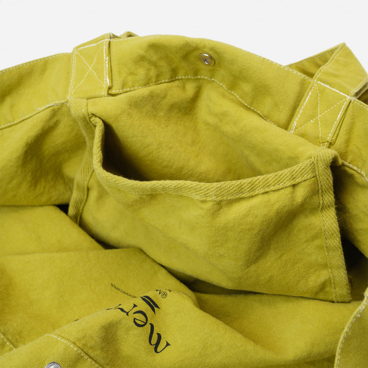 Canvas tote Smiley matcha
