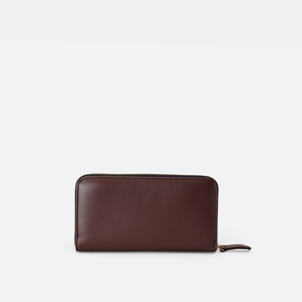 Cartera grande de piel Cartera continental grande color marrón testa, de Mercules