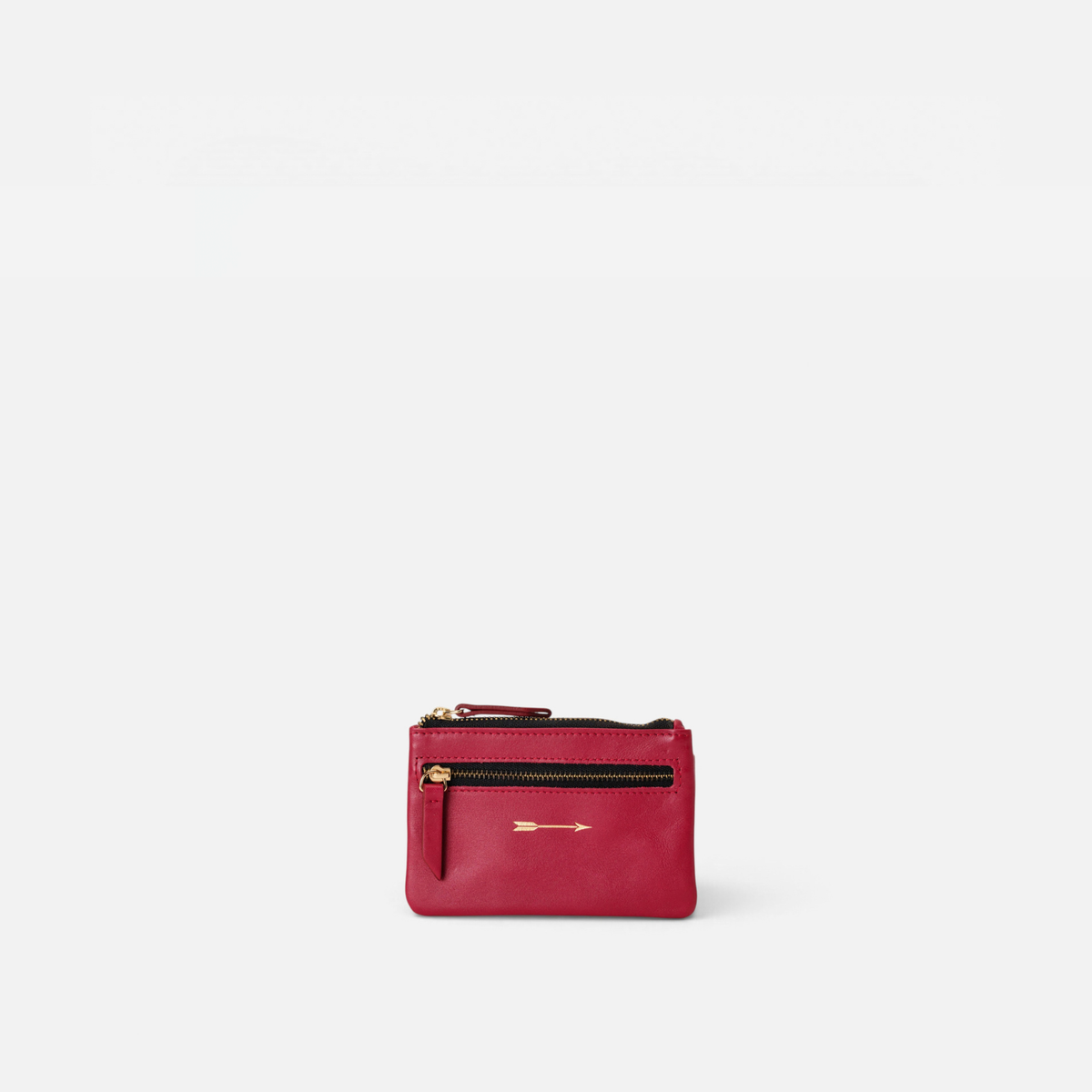 Monedero de piel color rojo lipstick, de Mercules