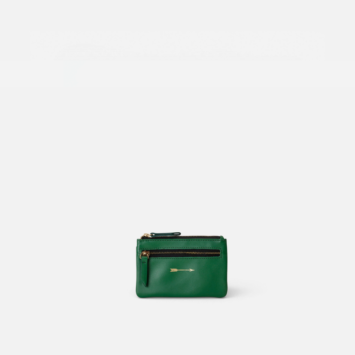 Monedero de piel color verde, de Mercules