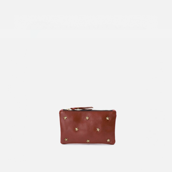 Cartera plana con estrellas Wallet Stars color teja, de Mercules