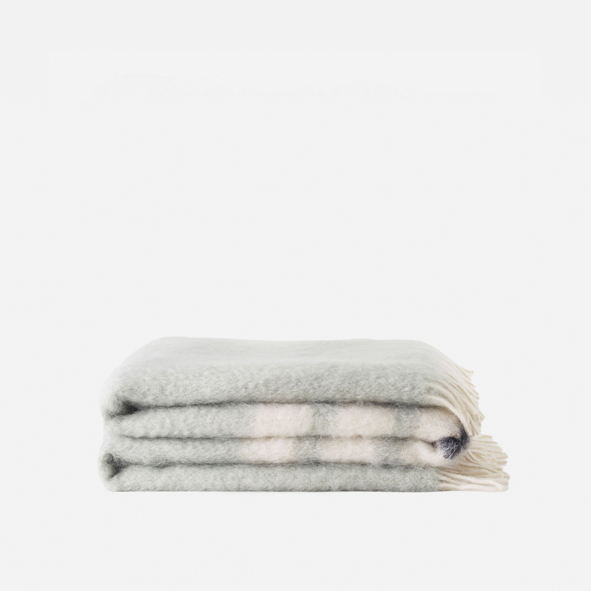 Manta de mohair menta