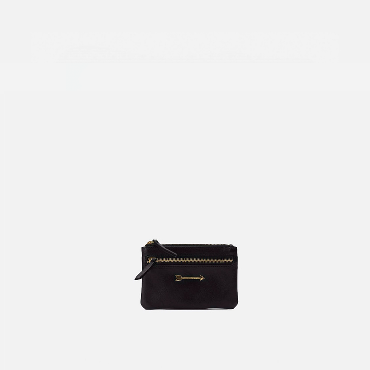Monedero de piel color negro, de Mercules