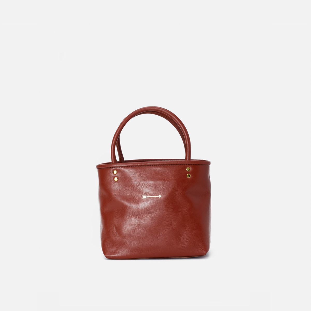 Hampton leather shopper bag in tile, by Mercules