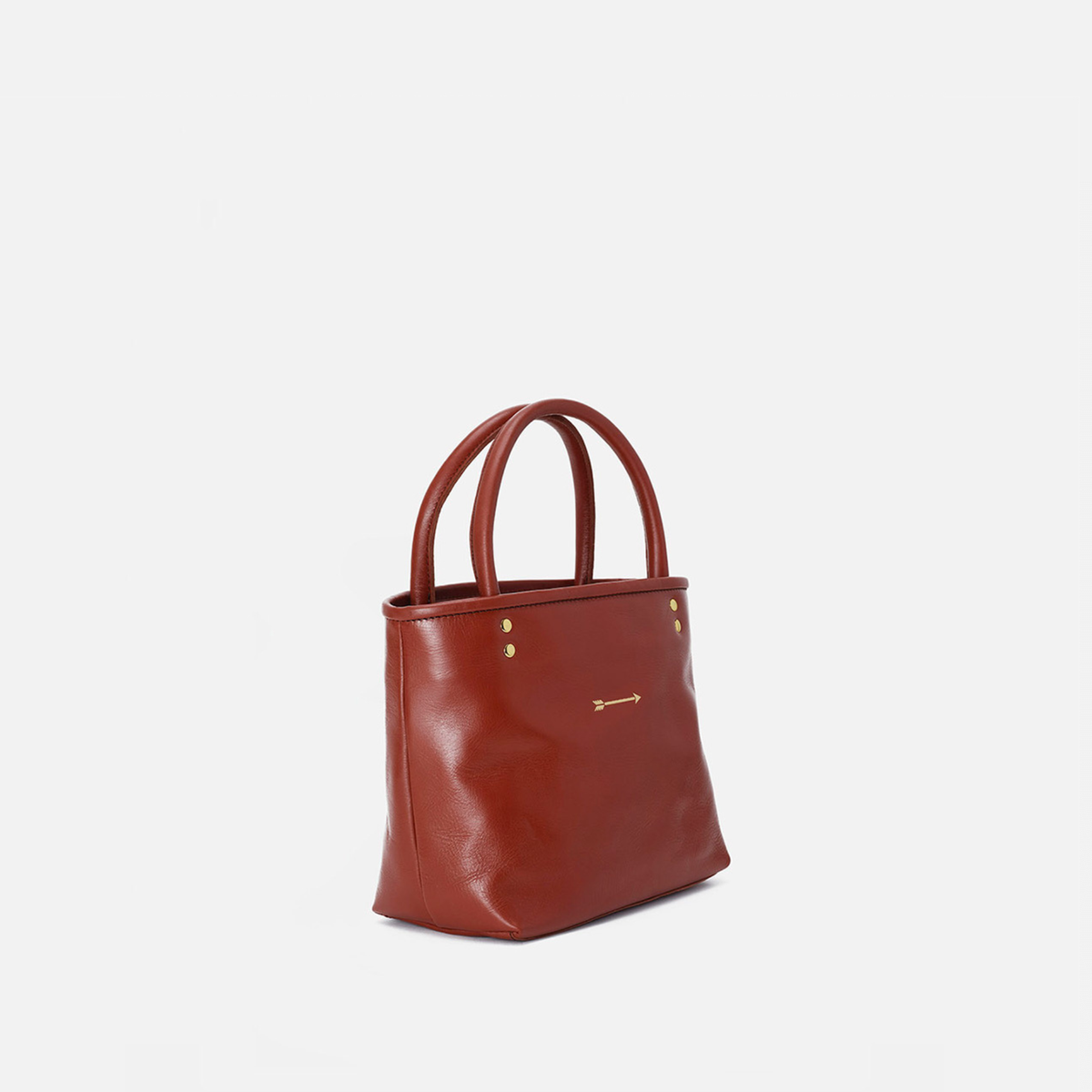 Hampton leather shopper bag in tile, by Mercules
