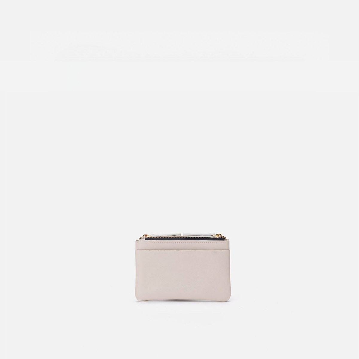 Leather coin purse in bone, by Mercules