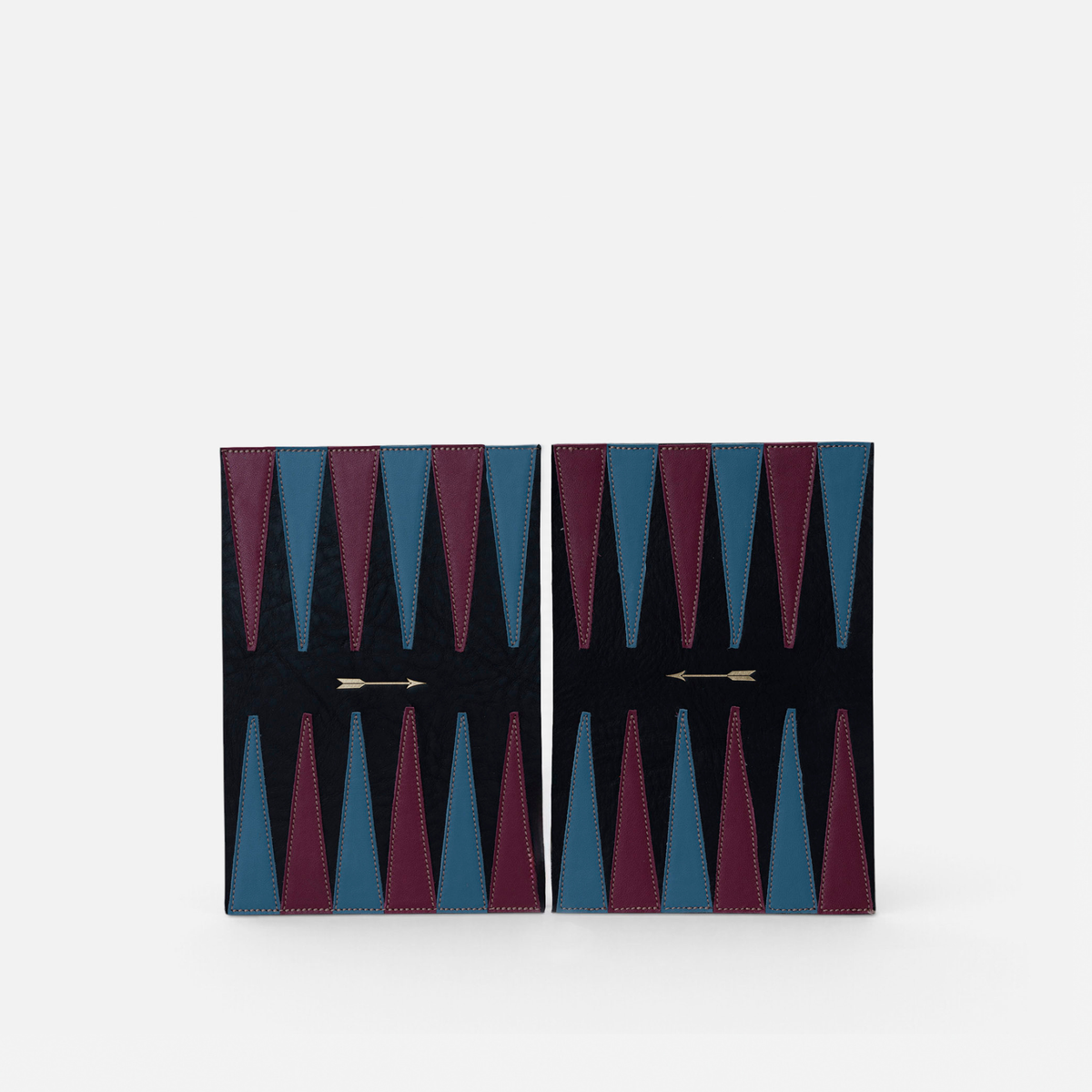 Pack Backgammon viaje Negro de Mercules – backgammon de viaje de piel negra, vista 2