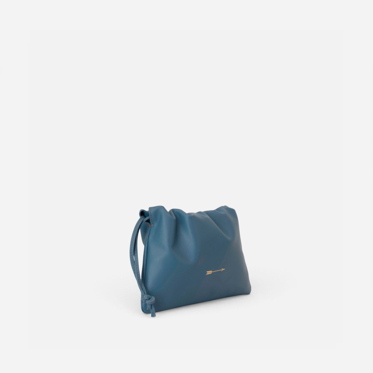 Denis Azul de Mercules – bolso saco de piel azul, vista 4