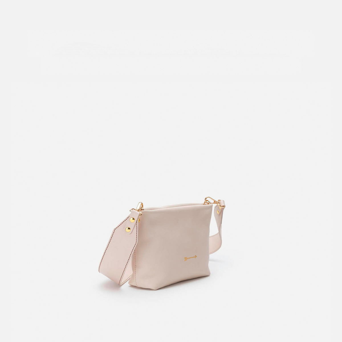 Bolso bandolera de piel Apollo color hueso, de Mercules