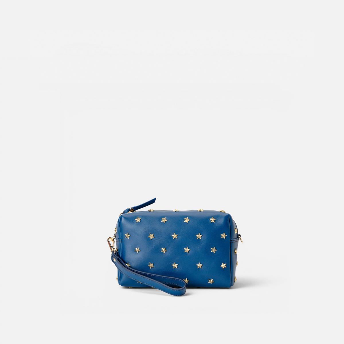 Dixie leather bag with stars in navy, by Mercules