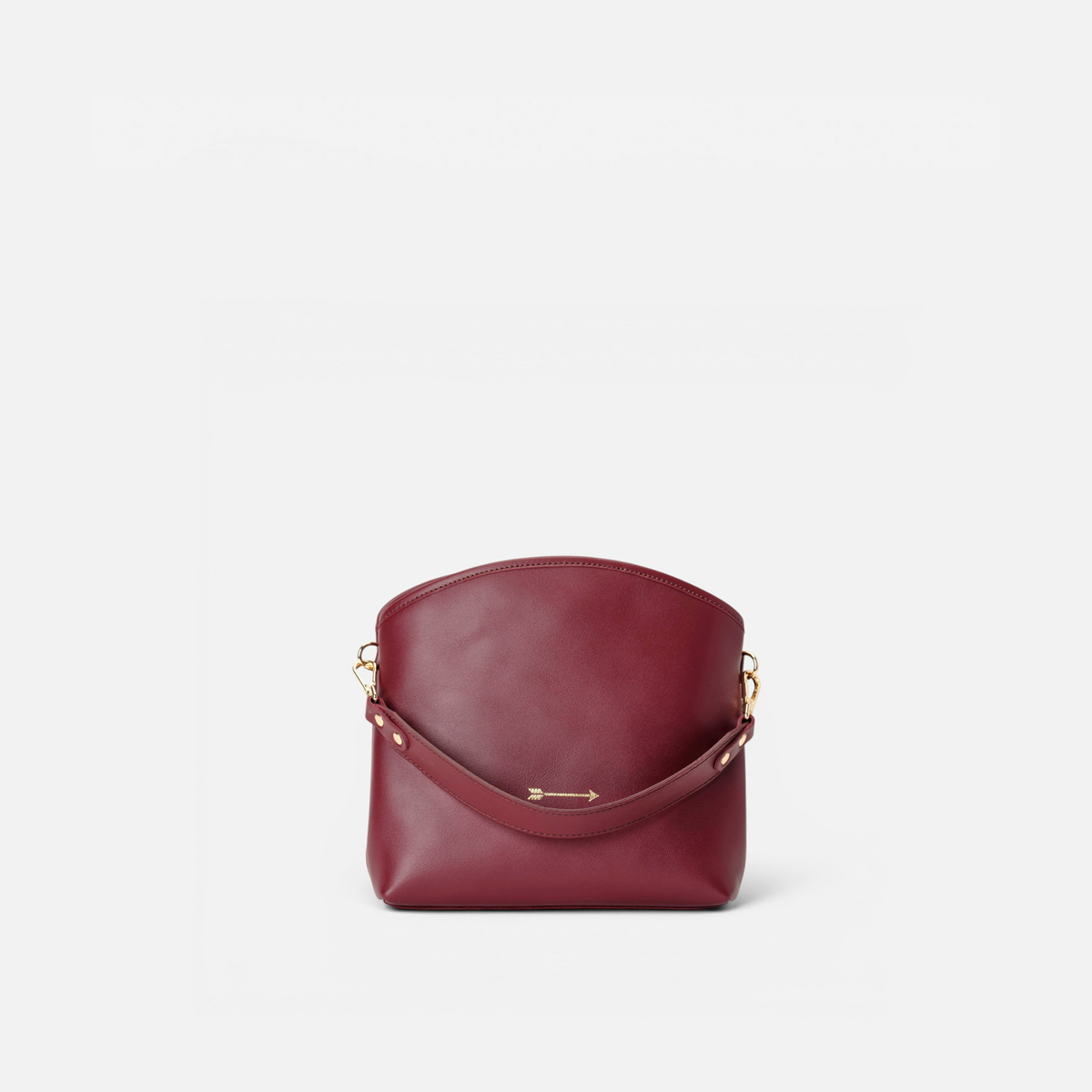 Bolso de mano y bandolera Juniper color burdeos, de Mercules