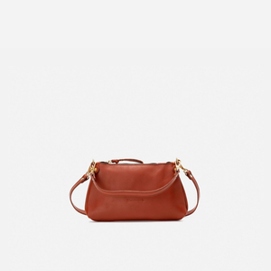 Bolso pequeño de hombro Foxy color teja, de Mercules