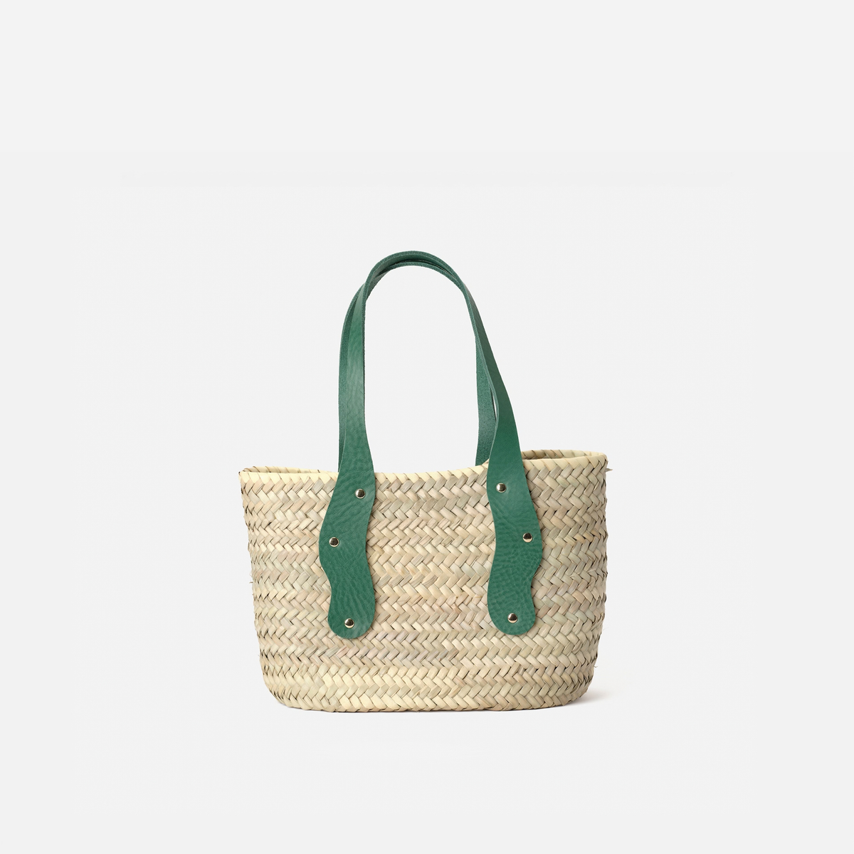 Capazo de palma pequeño Basket Mermaid S color verde, de Mercules
