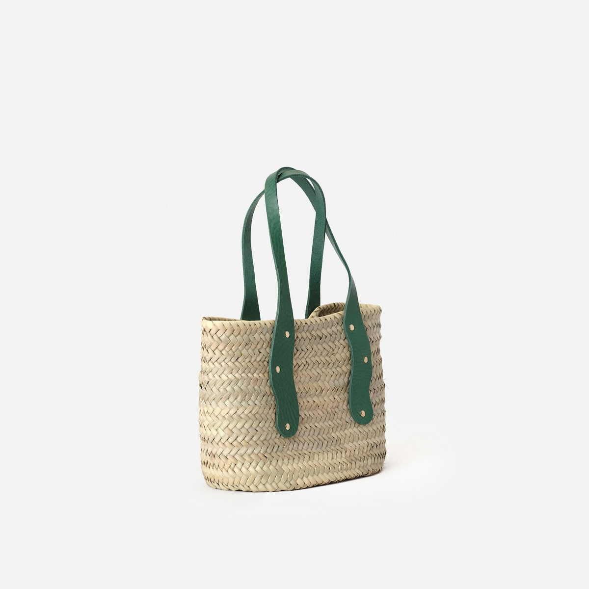 Capazo de palma pequeño Basket Mermaid S color verde, de Mercules