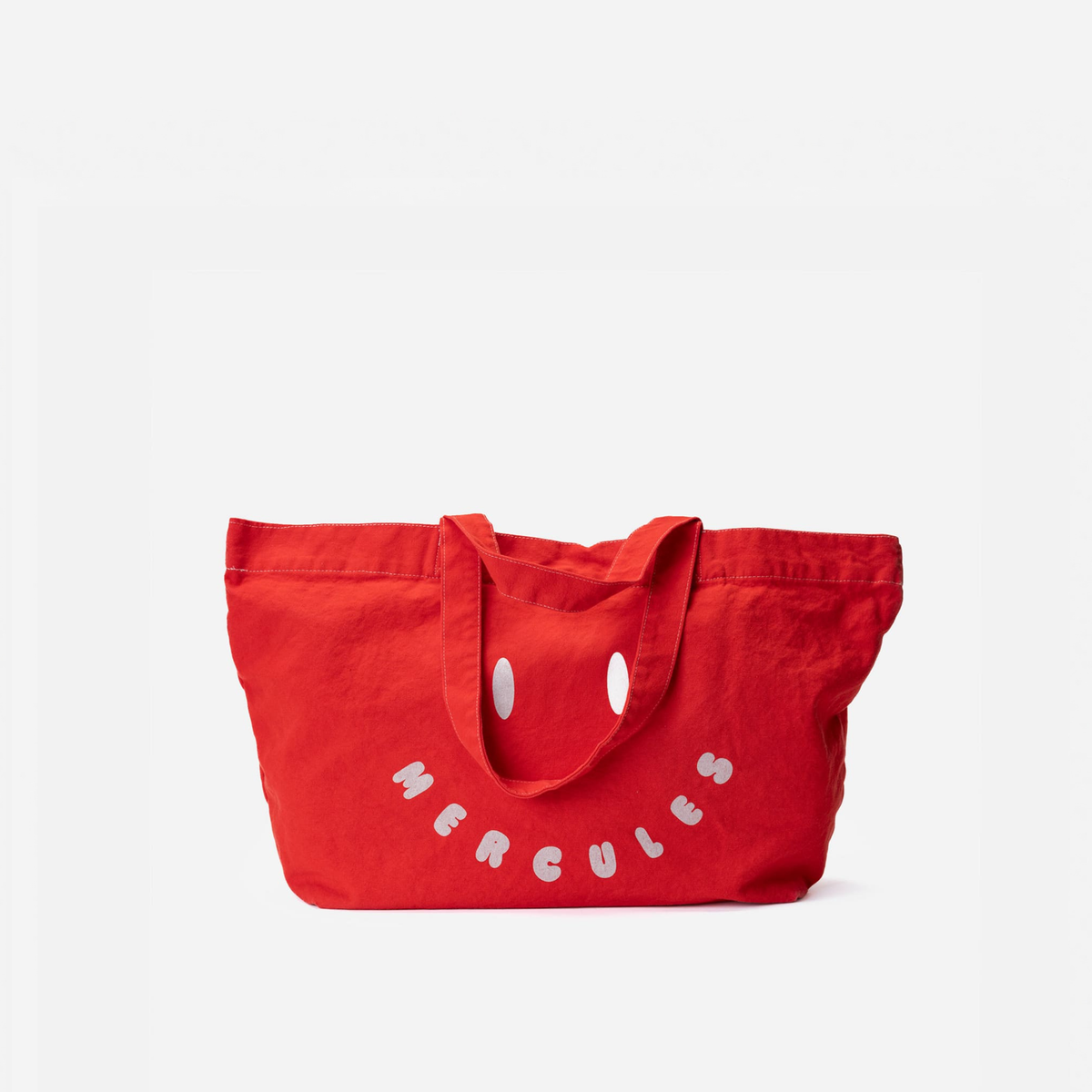Canvas tote Smiley rojo, de Mercules