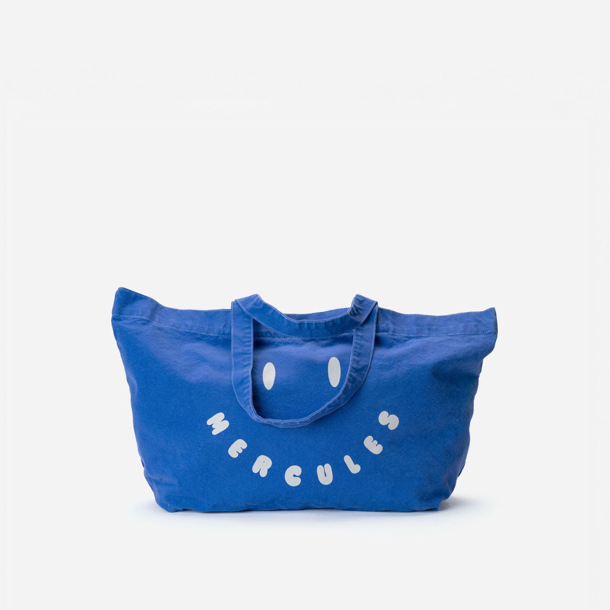 Canvas tote Smiley azul, de Mercules