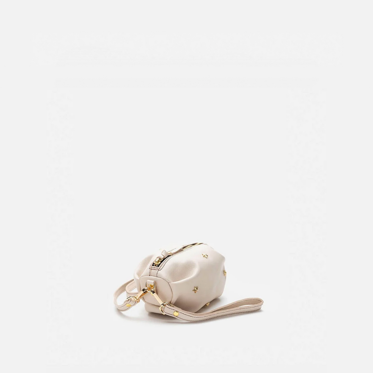 Wasp small leather bag with stars in bone, by Mercules