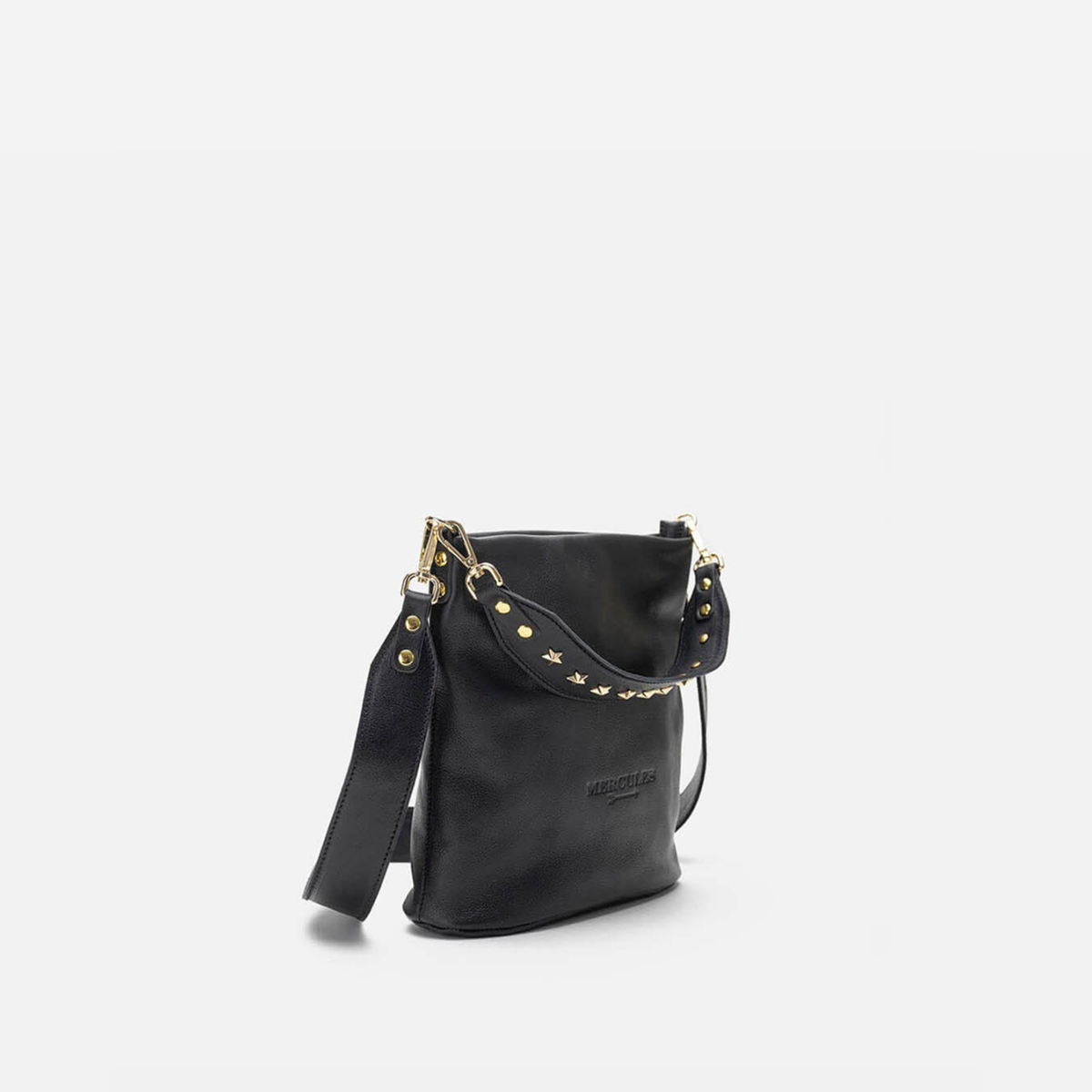 Bolso de piel asa estrellas Tango color negro, de Mercules