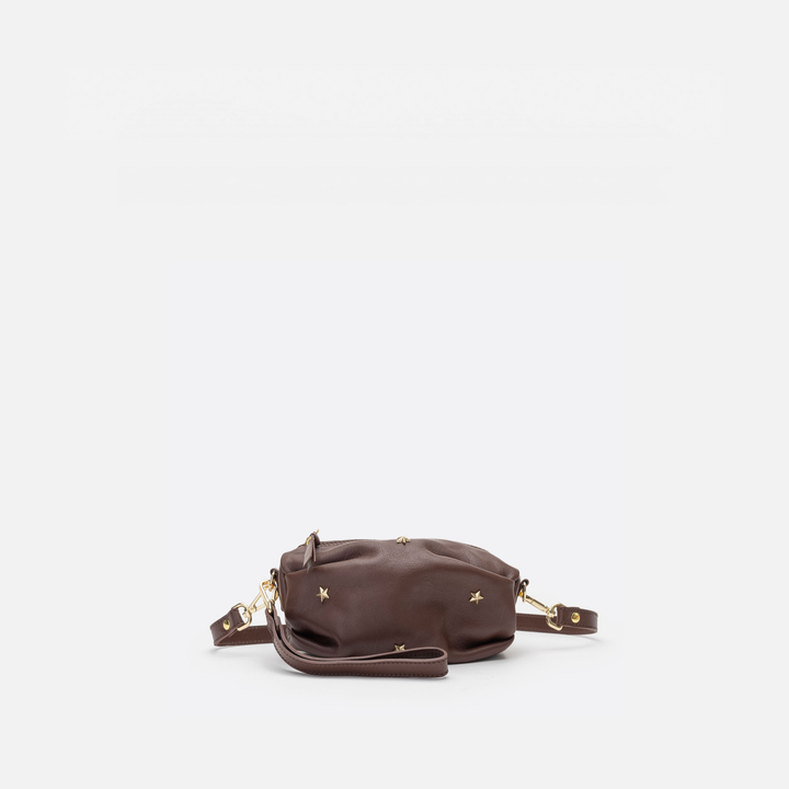 Bolso pequeño con estrellas Wasp color marrón testa, de Mercules