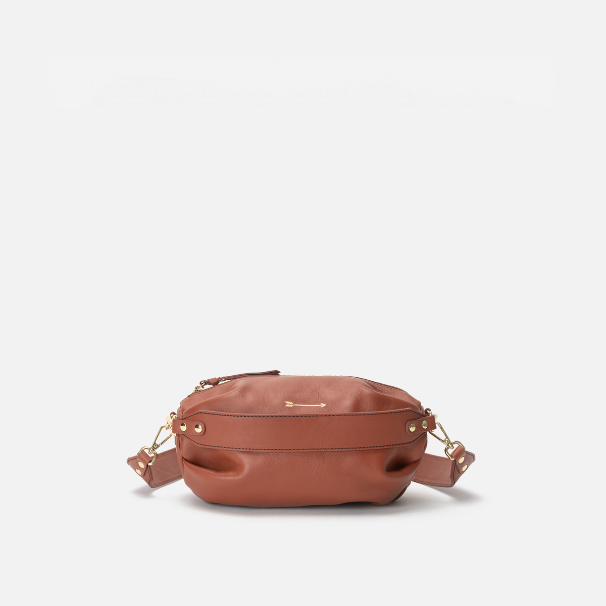 Bolso bandolera de piel Wasp Large color teja, de Mercules
