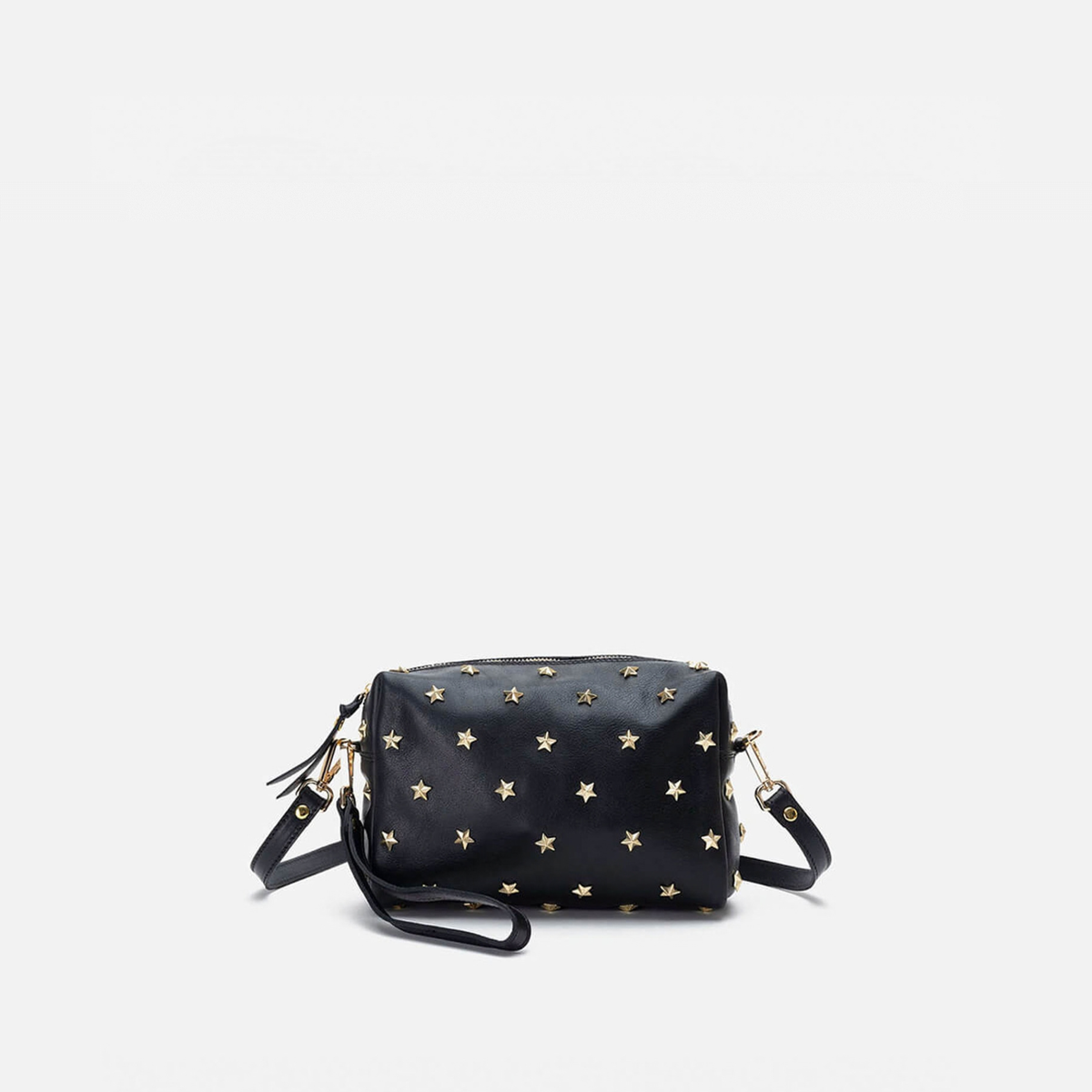 Bolso de piel con estrellas Dixie color negro, de Mercules