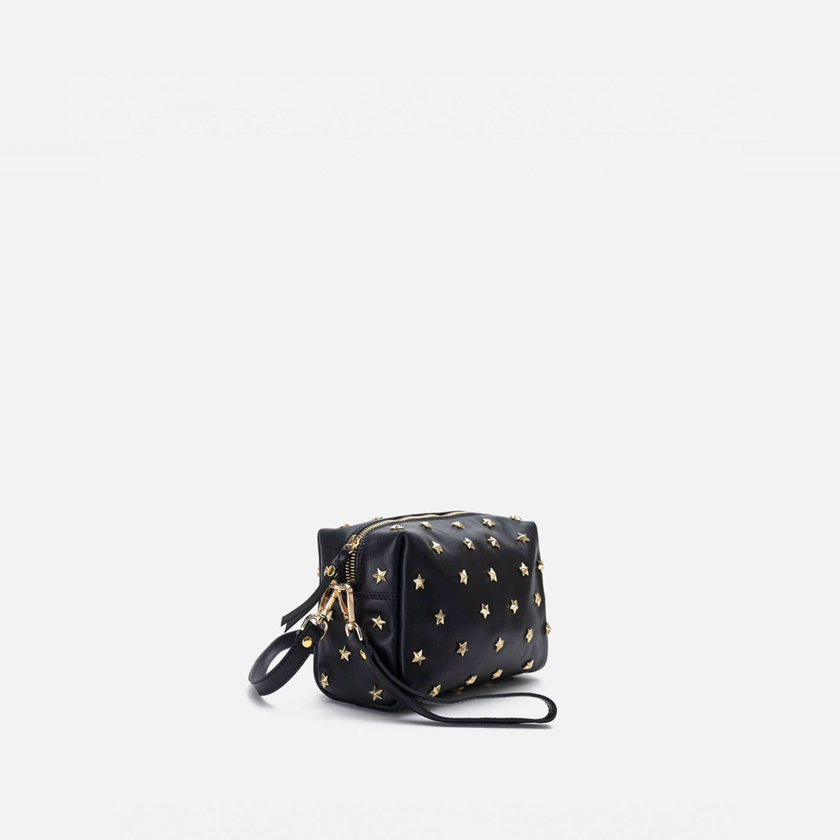 Bolso de piel con estrellas Dixie color negro, de Mercules