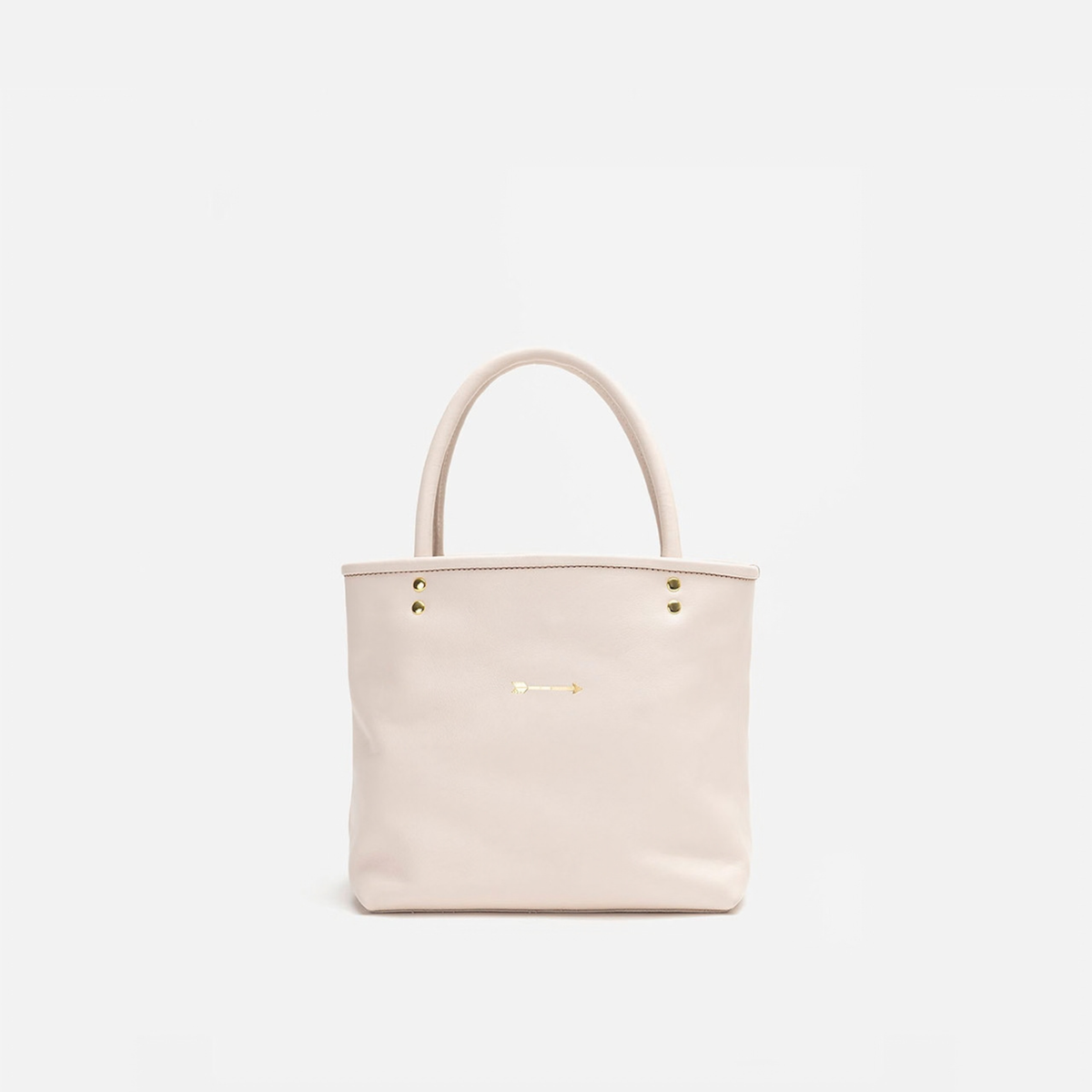 Hampton leather shopper bag in bone, by Mercules
