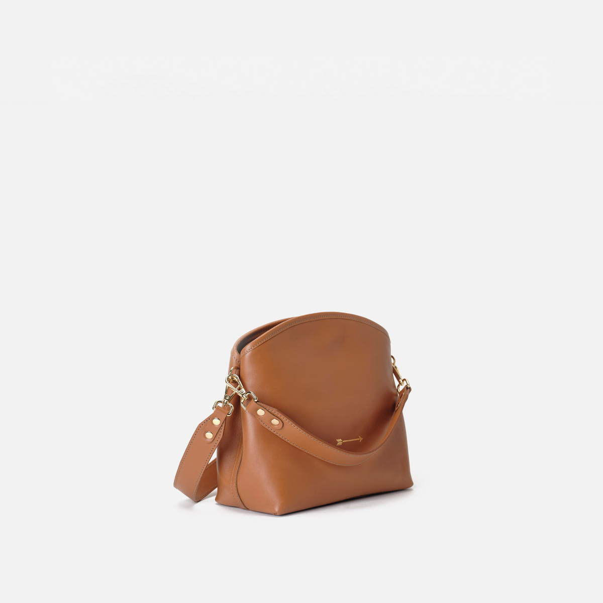 Bolso de mano y bandolera Juniper color coñac, de Mercules