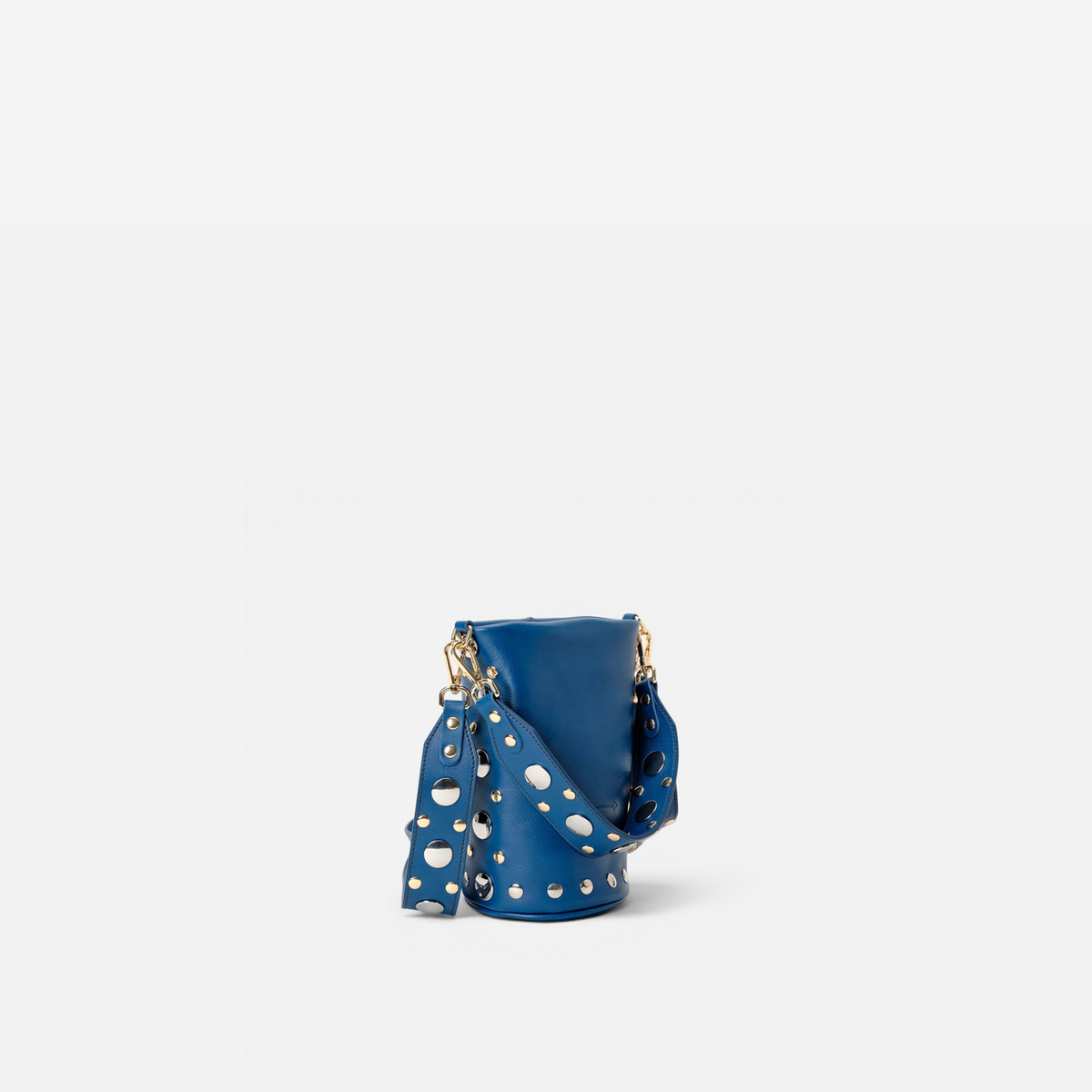 Candy Disco small studded bag in navy, by Mercules
