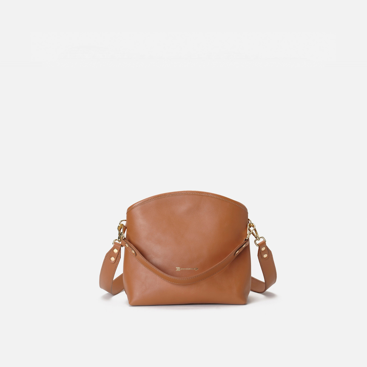Bolso de mano y bandolera Juniper color coñac, de Mercules