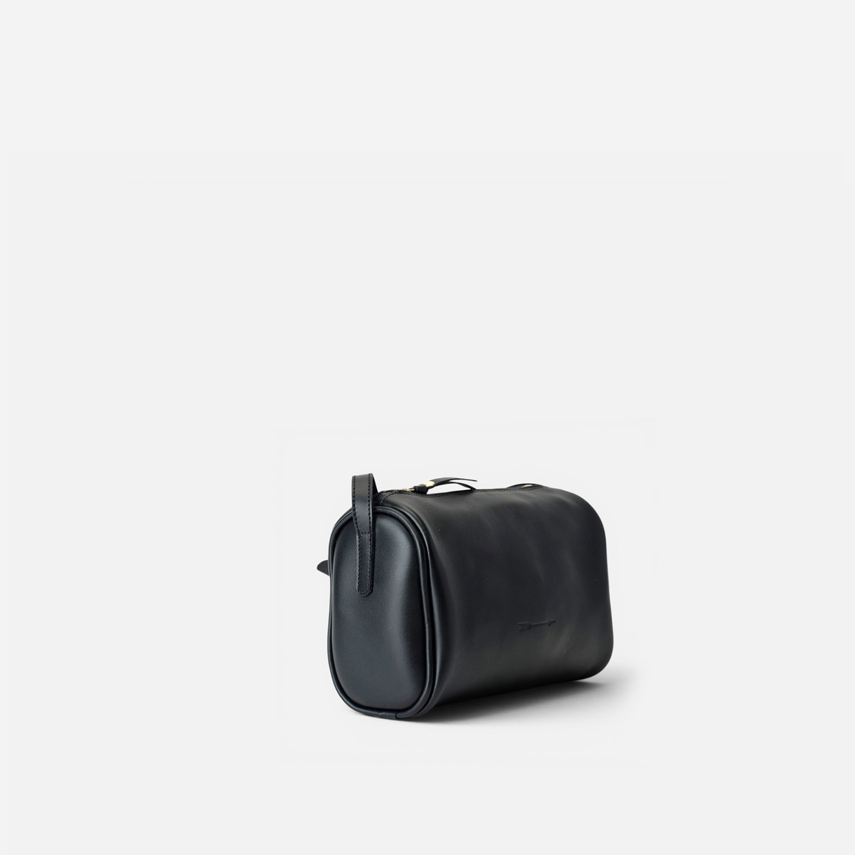 Bolso cilíndrico de piel Parker color negro, de Mercules