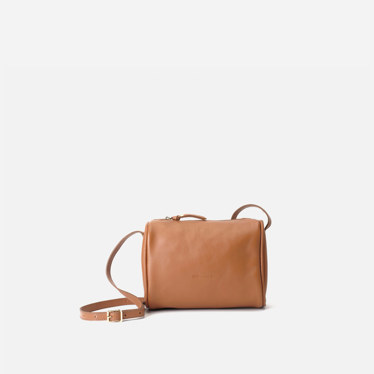 Parker leather cylinder bag in cognac, by Mercules