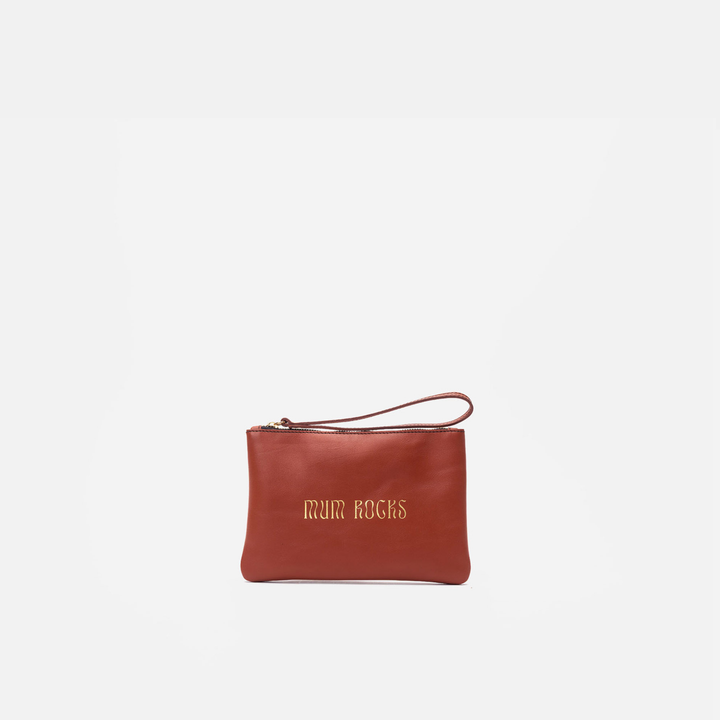 Clutch de piel Zipper 