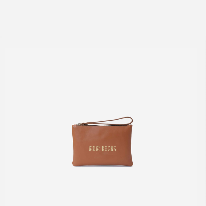 Clutch de piel Zipper 